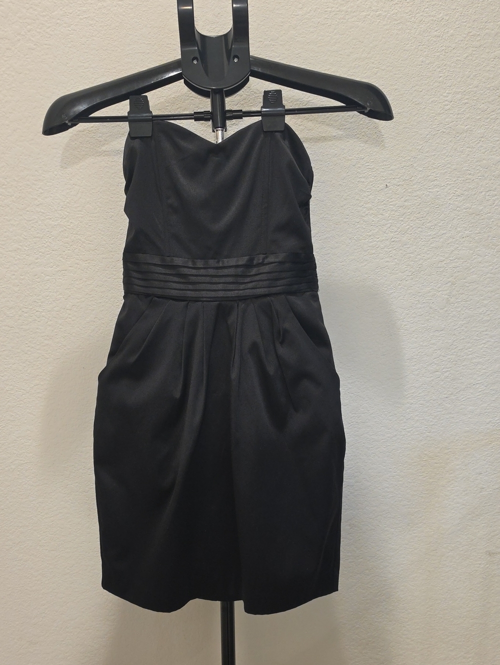 Strapless Black Cocktail Dress